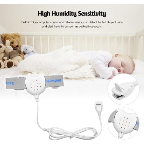 Bedwetting Alarm for Kids Elder Rechargeable Pee Alarm Enuresis Sensors Potty Training Elder Care LED Light Indicator Reminding
