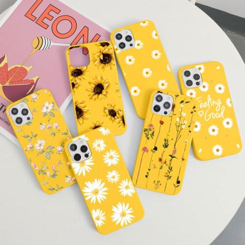 For iPhone 11 Pro Max Case Cover For Coque iPhone 12 11pro 12mini X XR Xs Max 5 5S SE 2020 7 8 6 6S Plus Flower TPU Phone Funda