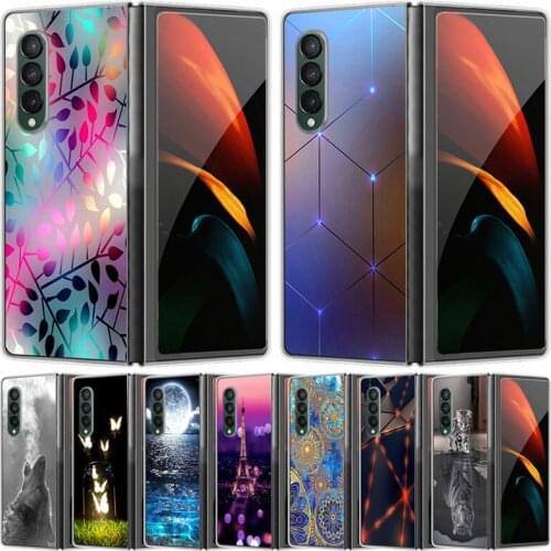 For Samsung Galaxy Z Fold3 5G Case Hard PC Phone Back Cover For Galaxy Z Fold 3 5G 6.2'' Protective Shells ZFold3 2021 Fundas