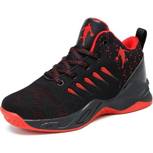 2021 Children Boy Basketball Shoes High Quality Top Soft Non-Slip Kids Sneakers Unisex Girls Sport Outdoor Infant Trainer Basket