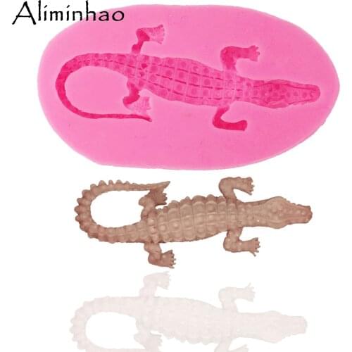 DY0027 crocodile DIY Silicone Mold Sugarcraft dessert Candy Chocolate Molds Fondant Cake Decorating Tools