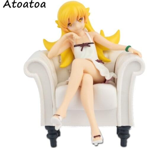 12CM Nisemonogatari Oshino Shinobu Sofa Sexy Girls Anime PVC Action Figures Toys Anime Figure Toys For Kids Gift
