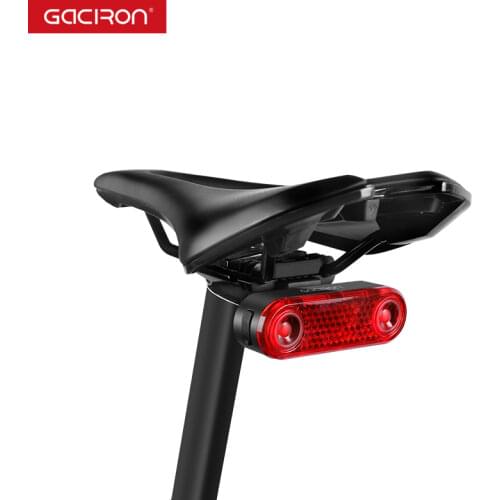 GACIRON Bicycle Cargo Rack Light Smart Brake Warning Rear Shelf Universal Bike Frame Rechargeable Reflective Cycling Light