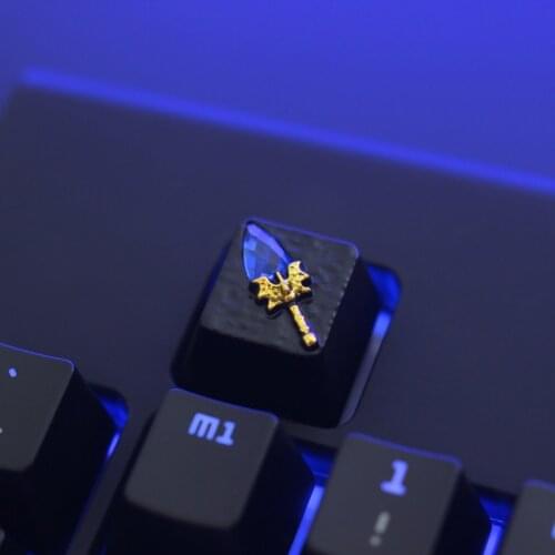 1pc Zinc Aluminium Alloy Key Cap Mechanical Keyboard keycap for R4 Height Stereoscopic relief
