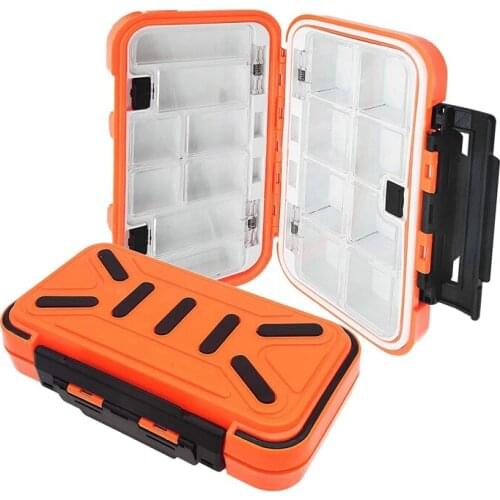 Fishing Tackle Box Waterproof Plastic Fishing Box Storage Double Sided Easily Organize the Your Fishing Accessories