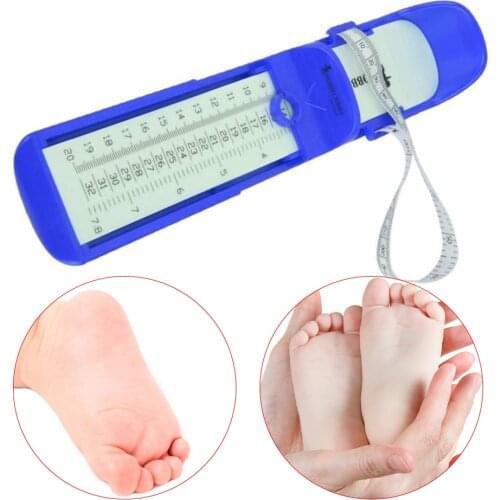 0-20cm Children Shoe Size Ruler Kids Foot Adjustable Plastic Measuring Gauge Tool Shoe Sizer