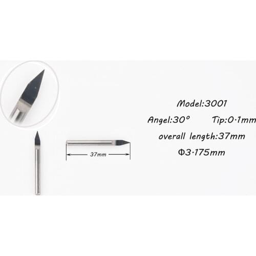 Metal aluminium brass engraving cutter bits drilling milling apply to cnc 1310 1419 , 10pcs