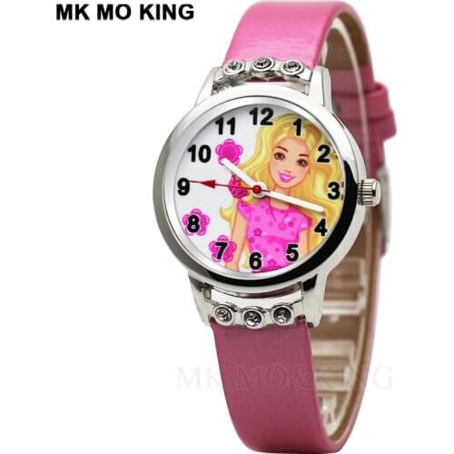 Fashion childrens watch cartoon cute pink princess Quartz Watch Children Kids Girls Boys Bracelet Wrist Watch Relogio Feminino