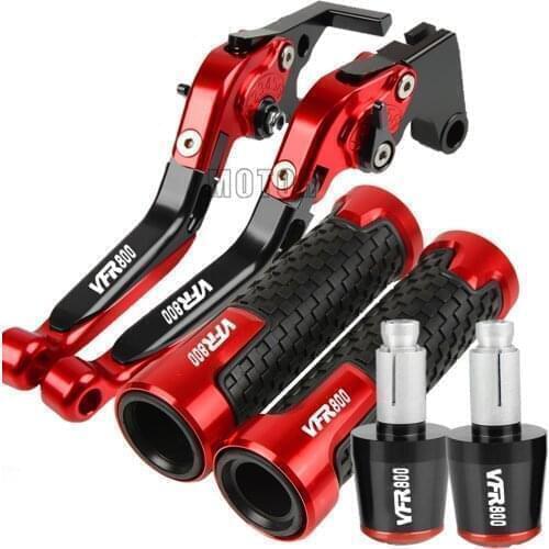 Motorcycle aluminum Brake Clutch Levers Handlebar knobs Handle Hand Grip end For Honda VFR800 FIWI 1998 1999 2000 2001 VFR 800