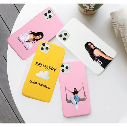 Dixie D'Amelio - Be Happy phone Case For iPhone 11 Pro XS MAX XR X 8 6Plus SE 2020 Candy Soft Silicone Phone Cover