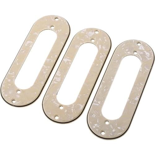 Set Of 3 Single Coil Neck / Middle / Bridge Pickup Ring Frame Pickup Mounting Ring For ST Electric Guitar