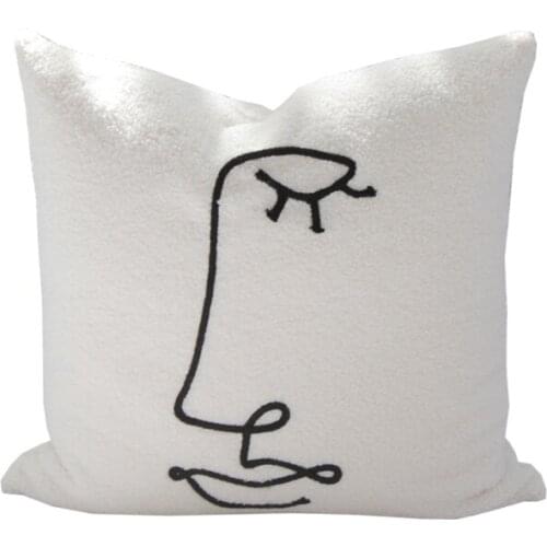 Classic Black White Cushions Zebra Stripe Throw Pillow Nordic Simplicity Car Sofa Lumbar Creative Home Decoration Accessories