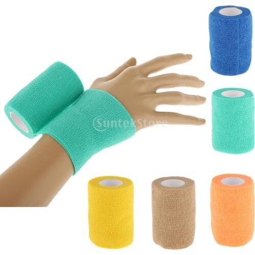 7.5cm First Aid Medical Self-Adhesive Elastic Ankle Finger Wrist support Bandage Gauze Tape Sports Care
