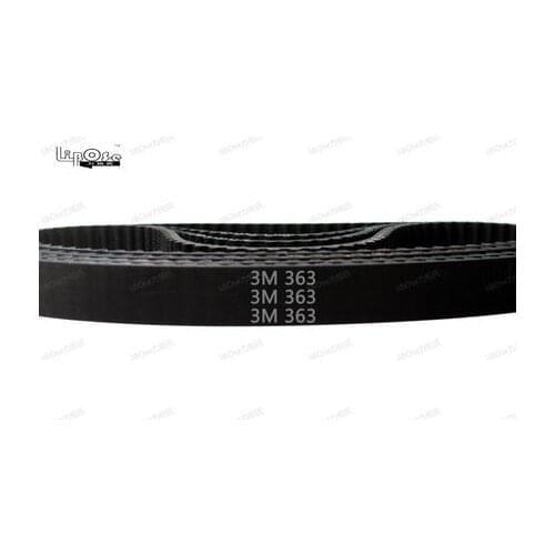 363-HTD3M Timing belt length 363mm width 10 12 15mm pitch 3mm or 0.118" Neoprene Rubber HTD 3M STD S3M Timing belts