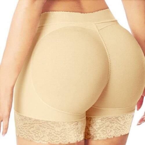 Padded panties Sexy Women mid rise booty Butt Enhancer lift hip abundant buttock hip booster boxer boyshort fake ass underwear
