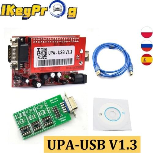 UPA USB V1.3 With Full Adapters OBD2 Diagnostic Tool UPAUSB ECU Programmer ECU Chip Tunning UPA USB With 1.3 Eeprom Adapter