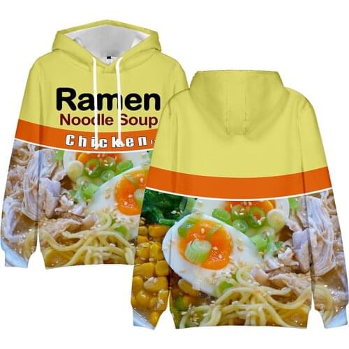 Japan Ramen Noodle Soup 3d Hoodies Pullover Costume Fashion Men Women Hoodie Tops Sports Long Sleeve Boy Girl Hooded Sweatshirts