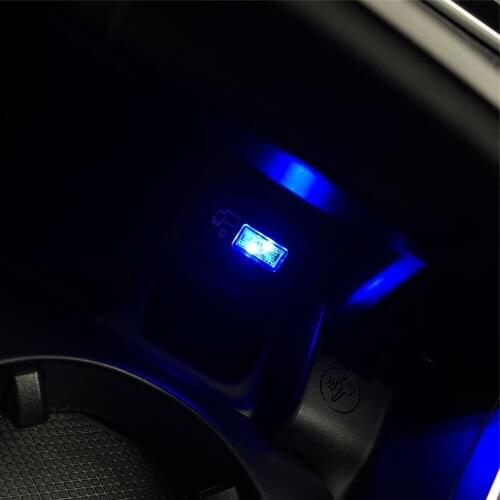 1Pc Car USB Atmosphere Lamp for FIAT 124 EVO Sedici Linea Bravo FCC4 Viaggio Coroma Ottimo Uno Qubo Doblo Toro