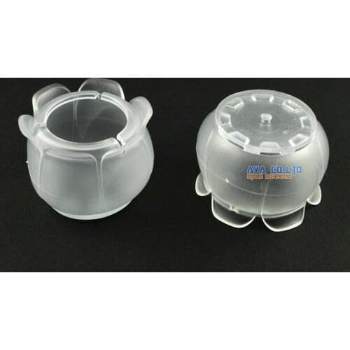 12 Pcs 35*28mm Chair Table Leg Cap Rubber Feet Protector Pad Cover Flower