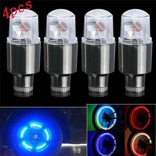 2020 new sale 4Pcs/set LED Neon Valve Dust Cap Light Car Motorcycle Bicycle Wheel Tyre Lamp Up