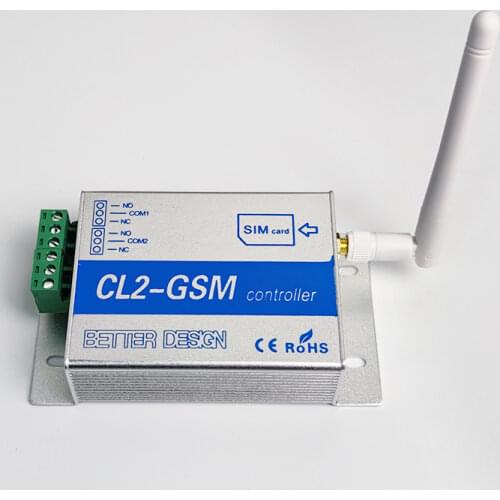 5 authorized users Aluminium Alloy Case CL2-GSM Wireless 2 Channel Remote Switch GSM & SMS Smart Home Security System