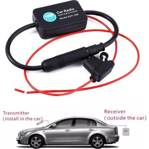 Car FM Radio Signal Amplifier Car FM Amplifier Booster ANT-208 330mm For Marine Car Boat RV Car-Styling Accessories FM Amplifier