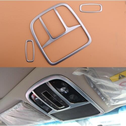 Beler Plastic 1Set Front&Rear Roof Reading Light Lamp Cover Trim Fit For Kia Sorento 2016 2017 2018 2019 2020