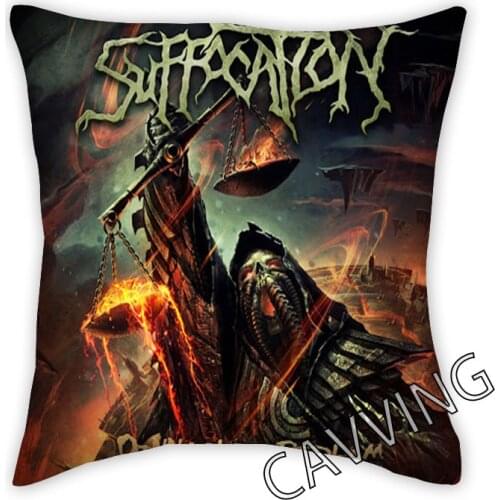 CAVVING 3D Printed SUFFOCATION Band Polyester Decorative Pillowcases Throw Pillow Cover Square Zipper Pillow Cases Fans Gifts