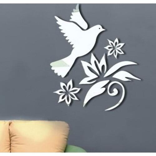 Hot sale mirror wall ocean ball top fashion modern acrylic surface sticker home decoration hot