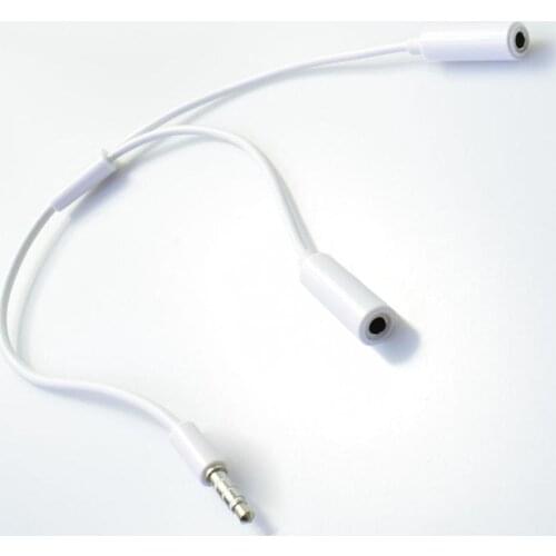 3.5mm Audio Music Splitter Cable Earphone Headphone Adapter 1 Male to 2 Female