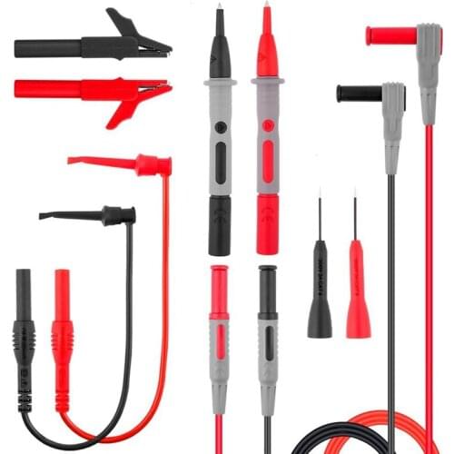 Test Leads Kit, Digital Multimeter Leads, Electronic Professional Diagnostic Set including Alligator Clips,Test Extension, Test