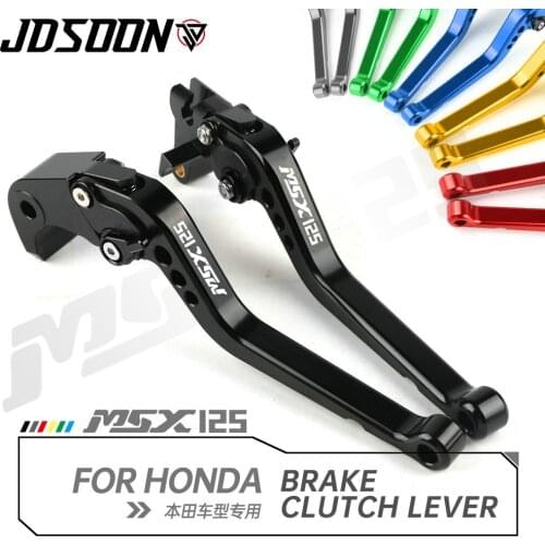 Motorcycle CNC aluminum Short Adjustable Brake Clutch Levers For Honda GROM MSX 125 MSX125 2014 2015 2016 2017 2018 2019