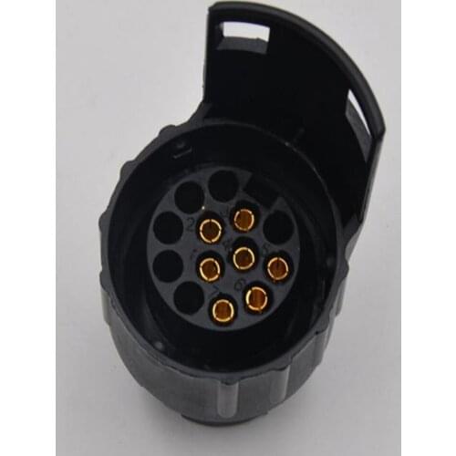 7 To 13 Pin Trailer Truck Socket Electric Towing Converter Caravan Plug Adapter