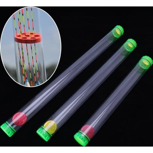 Plastic Fishing Float Tube 40/50/60cm Length Thick Protective Storage End