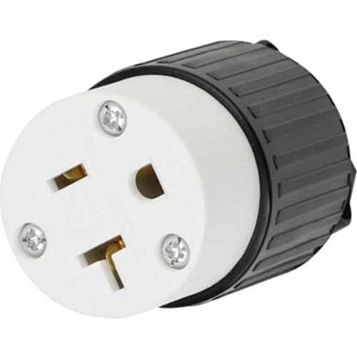 Rugged 5-20P Grounding Locking Socket for Generator Socket NYLON HOUSING