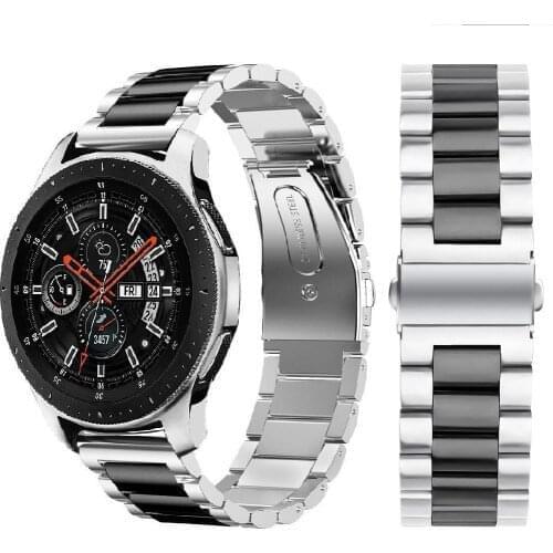 20mm 22mm For Samsung Gear S3 S2 sport Classic metal strap for Huawei watch 2 amazfit bip huawei gt galaxy watch 42mm 46mm Band