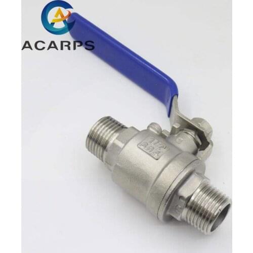 1/2" 3/4" 1" 2"Stainless Steel BSP Male Thread Ball Valve DN15 DN20 DN25 DN32 DN40 DN50