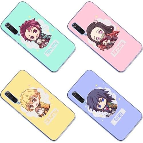 Anime Demon Slayer Silicone Case for Xiaomi Mi POCO X3 NFC M2 X2 9SE 9T CC9 E A3 Note 10 Lite 10 ULTRA F2 Pro 5G Soft Cover