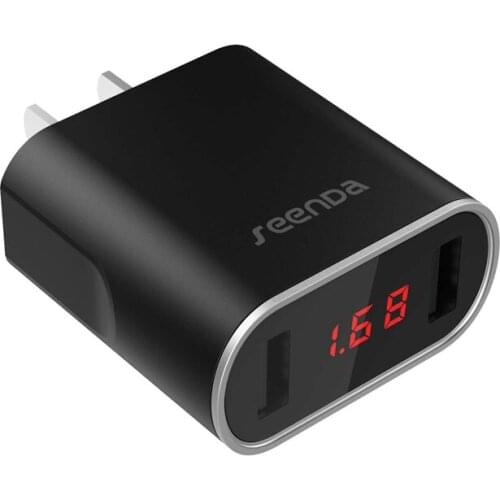 Universal 10W Dual USB Charger Travel Wall Charger Adapter Smart Tablet Charger With LED Display For iPad Air 1/2 Pro 9.7 12.9