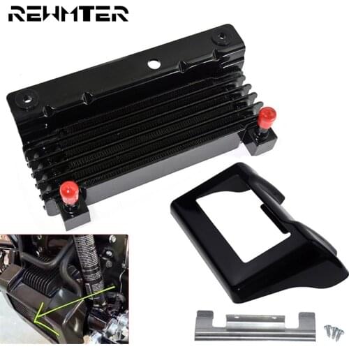 Motorcycle Cooling Device Radiator Water Tank Oil Cooler Adapter+Outer Cover Case For Harley Touring 2009-16 FLHR Street Glide