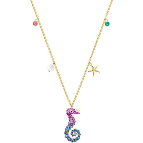 2020 Lovely Sea Animal Seahorse Starfish Accessories Adjustable Women Necklace Jewelry Christmas Presents