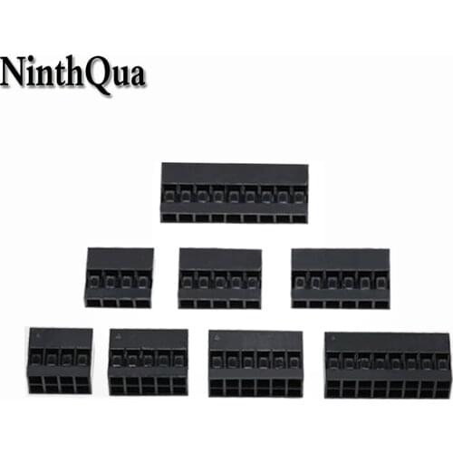 20pcs 2.0mm DuPont Plastic Shell Terminal Connector Single / Double Row 1P 2P 3P 4P 5P 6P 7P 8P 10P 12P 14P 16P 18P 20P