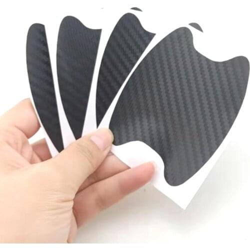 4pcs/lot car carbon fiber door handle anti-scratch sticker for Acura RLX CL EL CSX ILX MDX NSX RDX RL SLX TL TSX Vigor