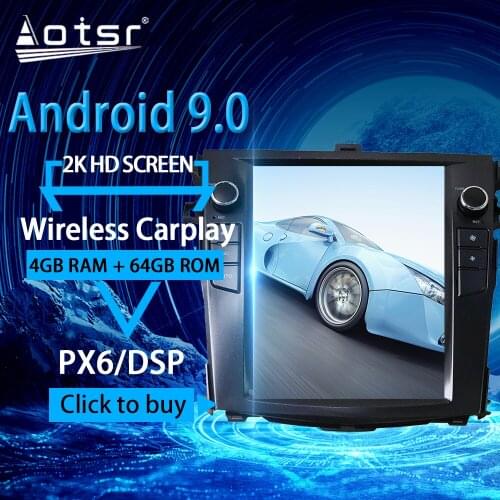 For Toyota Corolla Radio Android Multimedia 2008 - 2013 GPS Navigation Head unit Tesla Car Audio Stereo Player Autoradio No 2din