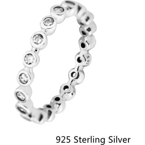 CKK 925 Sterling Silver For Eternity Rings For Women Gift Original Fashion European Style Jewelry Making