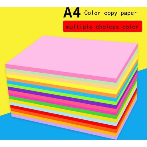 70g80g color copy paper 100 sheets A4 color paper inkjet laser printing manual DIY origami crafts decorative paper 15 colors