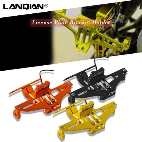 For Yamaha Motorcycle License Plate Bracket Holder YZF R25 R15 YZFR3 YBR 125 250 YZF R15 V3 MT15 FZ16 FZS16 FAZER16 FZS150 Parts