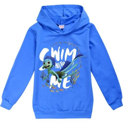 Kids Girls Sweatshirt Spring Autumn Boys Hoodies Pullover Luca Long Sleeve Hoodie T-shirt Top Teens Kids Clothes Childrens Clot