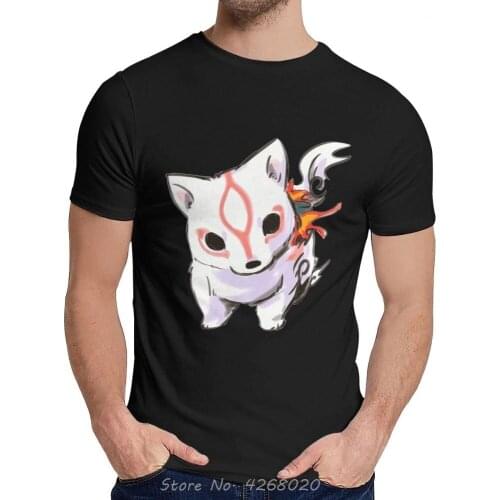 Graphic Okami Video Game T-shirt Men Awesome Cotton Tshirt Summer Classic O-Neck T Shirt Hip Hop Tees Harajuku