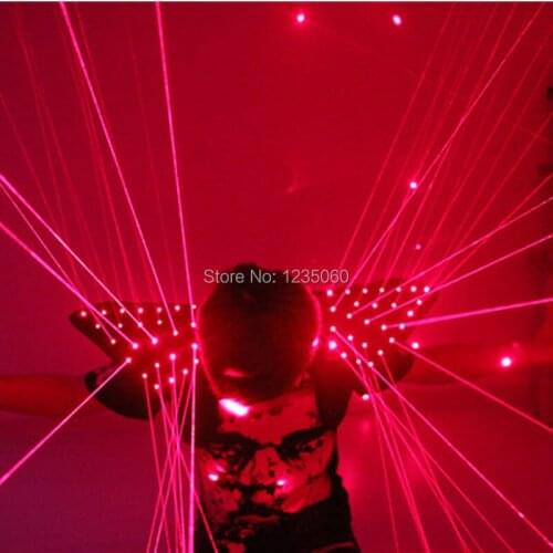 Fashion Red color men Laser vest Costumes cloth suit performing luminous clothing LED laser bar party props dj disco dress show